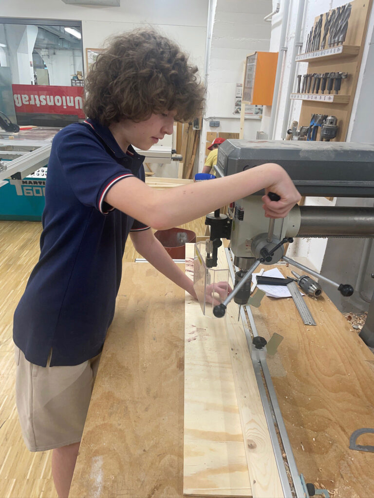 Wolfgang in the wood shop