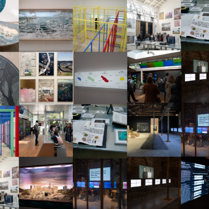 A collage of data visuaization projects.