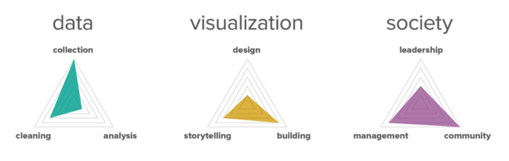 A breakdown of the data visualization society logo.