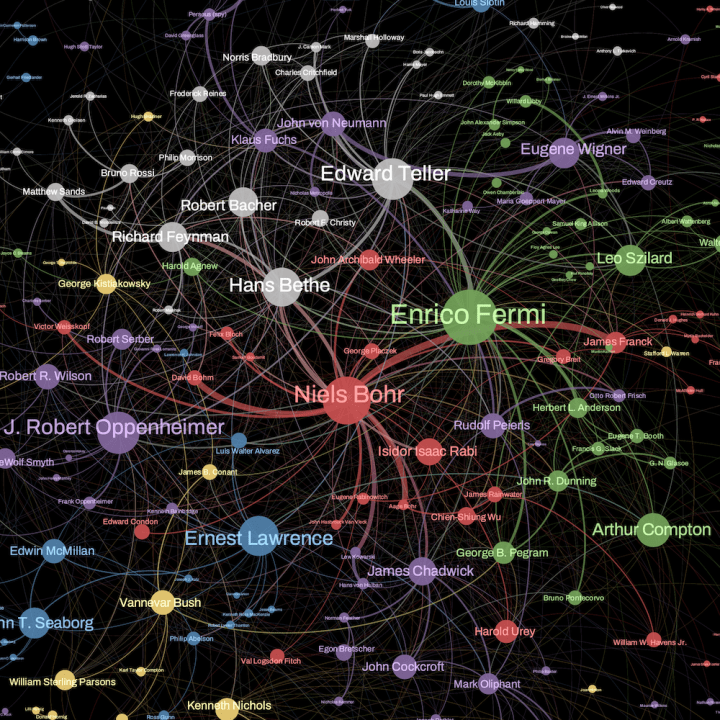 A close-up of the network diagram.